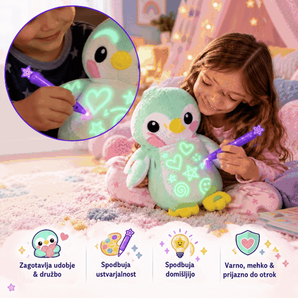 Świecący w ciemności pluszowy pingwin BestFriend - Image 1