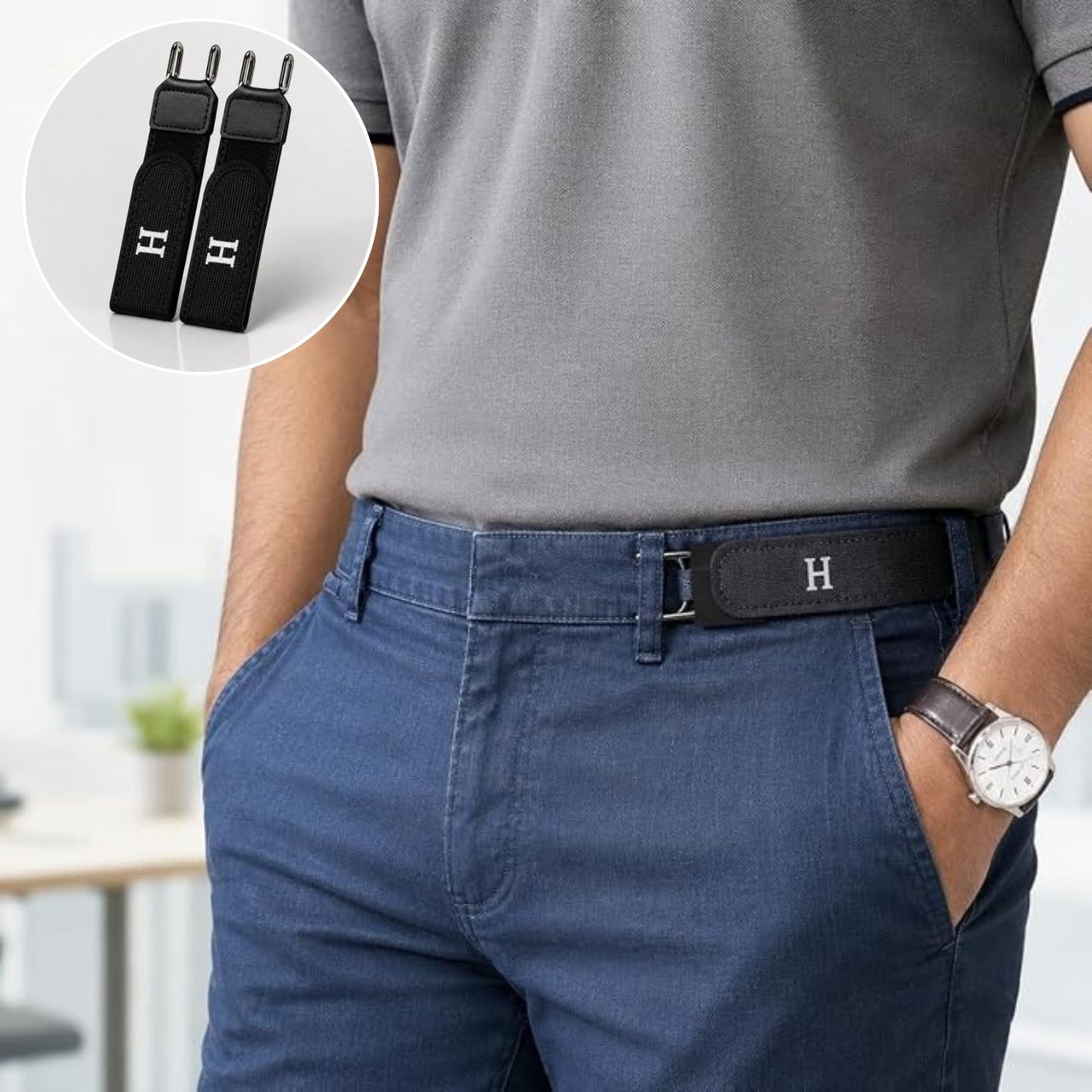 Elastyczny pasek bez klamry BuckBelt - Image 9