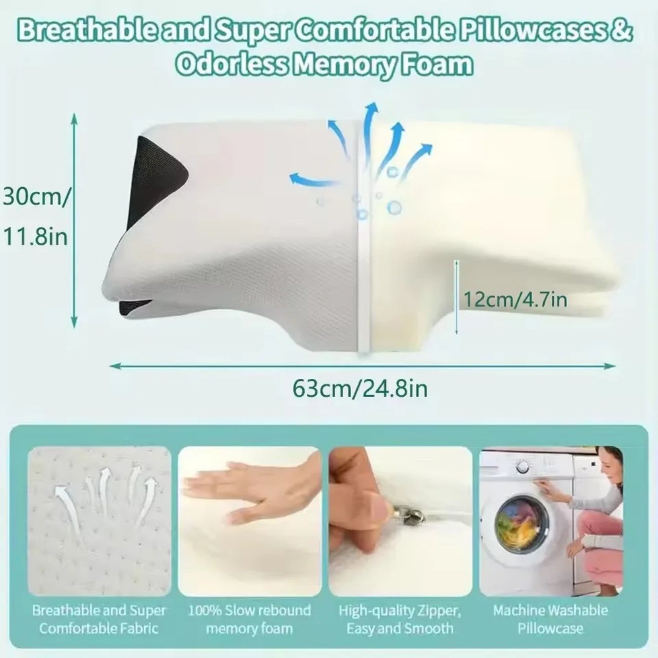 ButterflyPillow, ergonomiczna poduszka z pianki memory