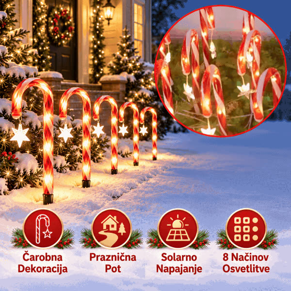 Świąteczne laski cukrowe LED, CaneLights - video