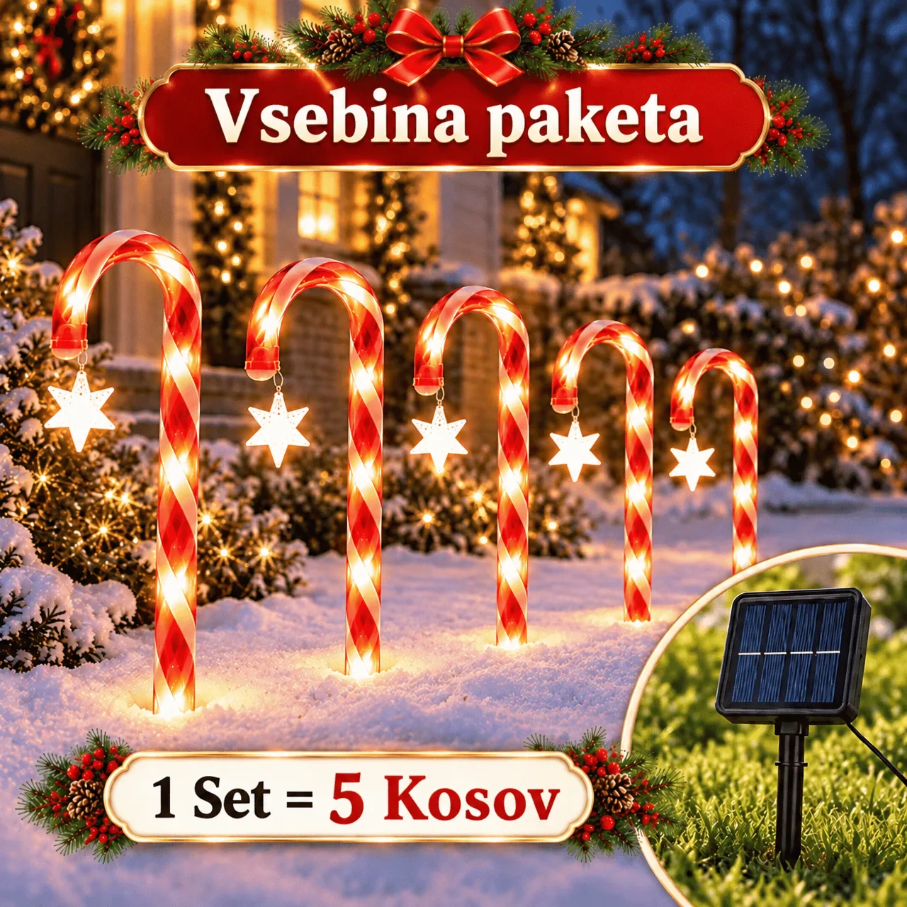 Świąteczne laski cukrowe LED, CaneLights - Image 2