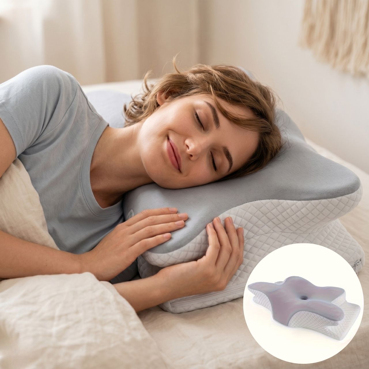 Ergonomiczna poduszka z pianki z pamięcią kształtu, CervicalPillow - Image 5