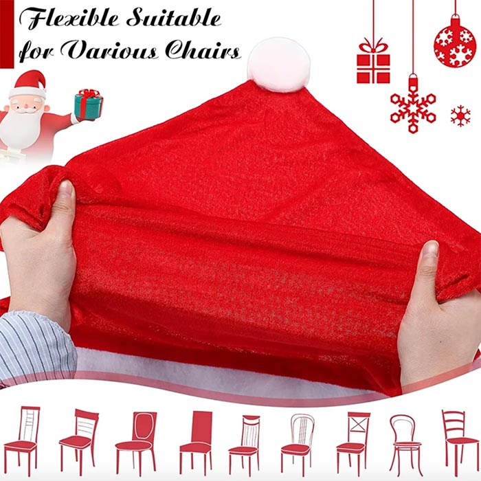 ChairSanta, świąteczne pokrowce na krzesła (4 sztuki) - Image 4