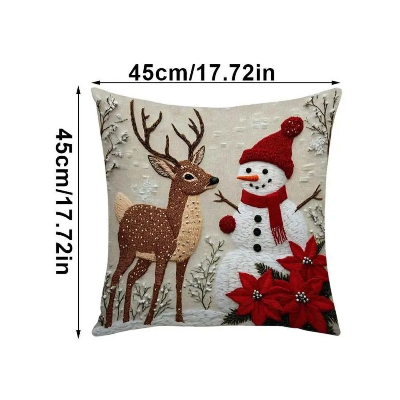CutePillows, poszewki na poduszki świąteczne (4 sztuki)
