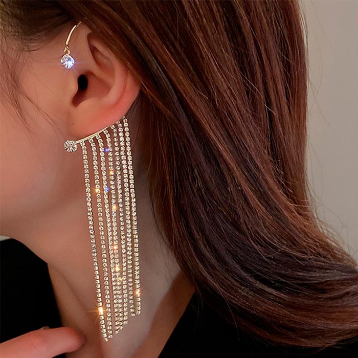 EarringCrystals, kolczyki wiszące z kryształami (1 szt.) - Image 5