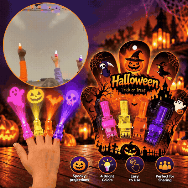 Projektory LED na palce – Halloween, FingerLights - Image 1