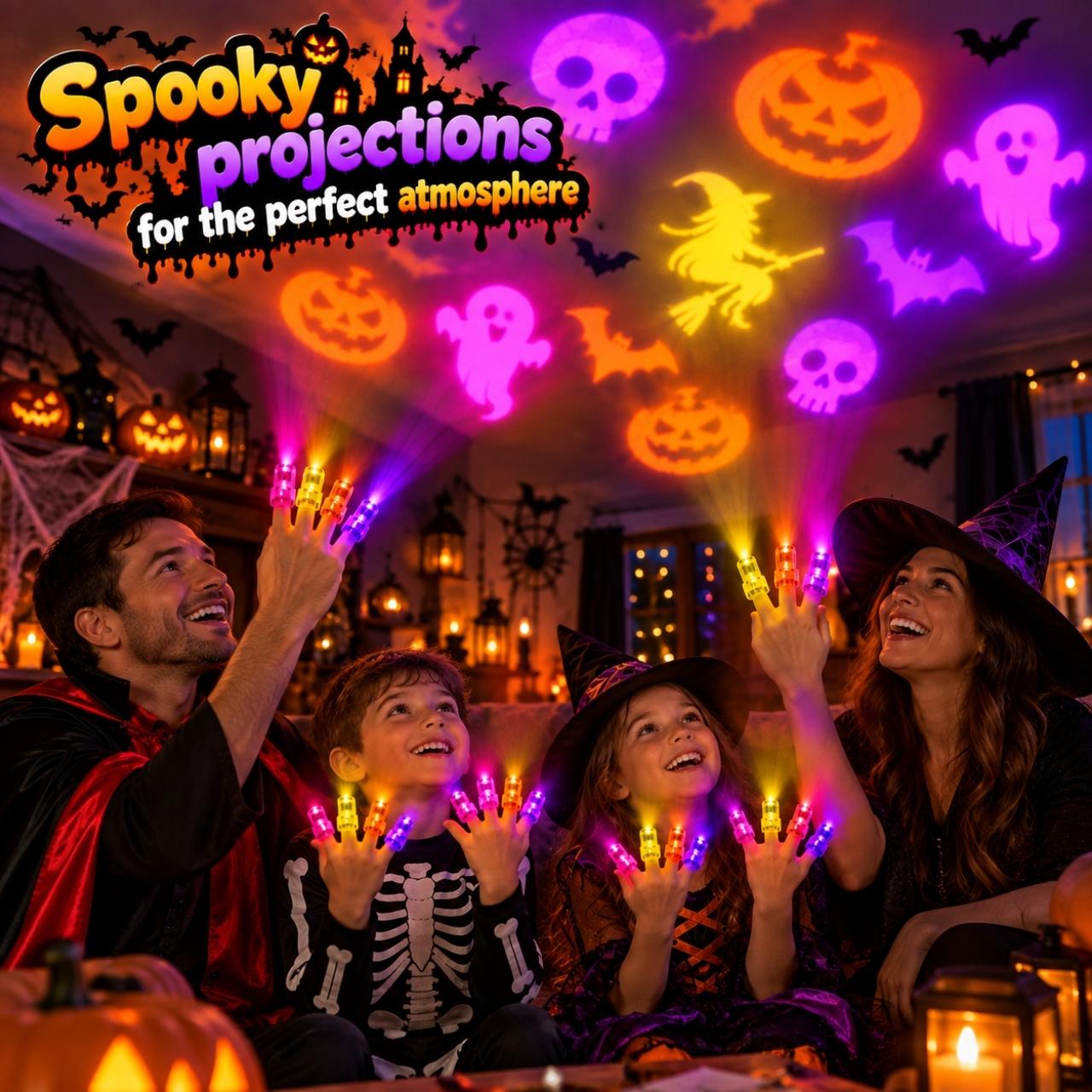 Projektory LED na palce – Halloween, FingerLights - Image 3