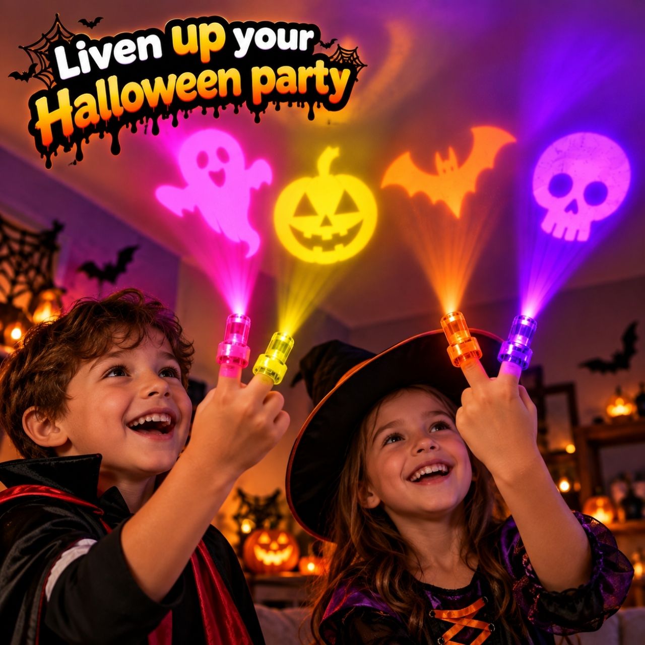 Projektory LED na palce – Halloween, FingerLights - Image 4