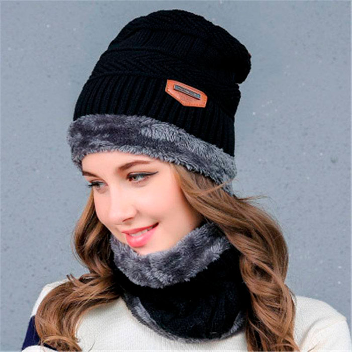 Flisy, zestaw zimowy 2 w 1 (czapka i szalik) - Image 2