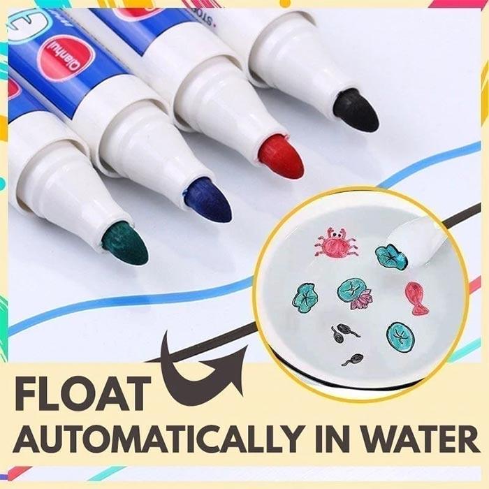 FloatPens, magiczne markery, za pomocą których rysujesz urocze obrazki unoszące się na wodzie - Image 6