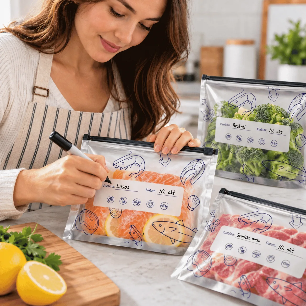 Woreczki do przechowywania żywności (15+15 GRATIS), FreshBags - Image 5