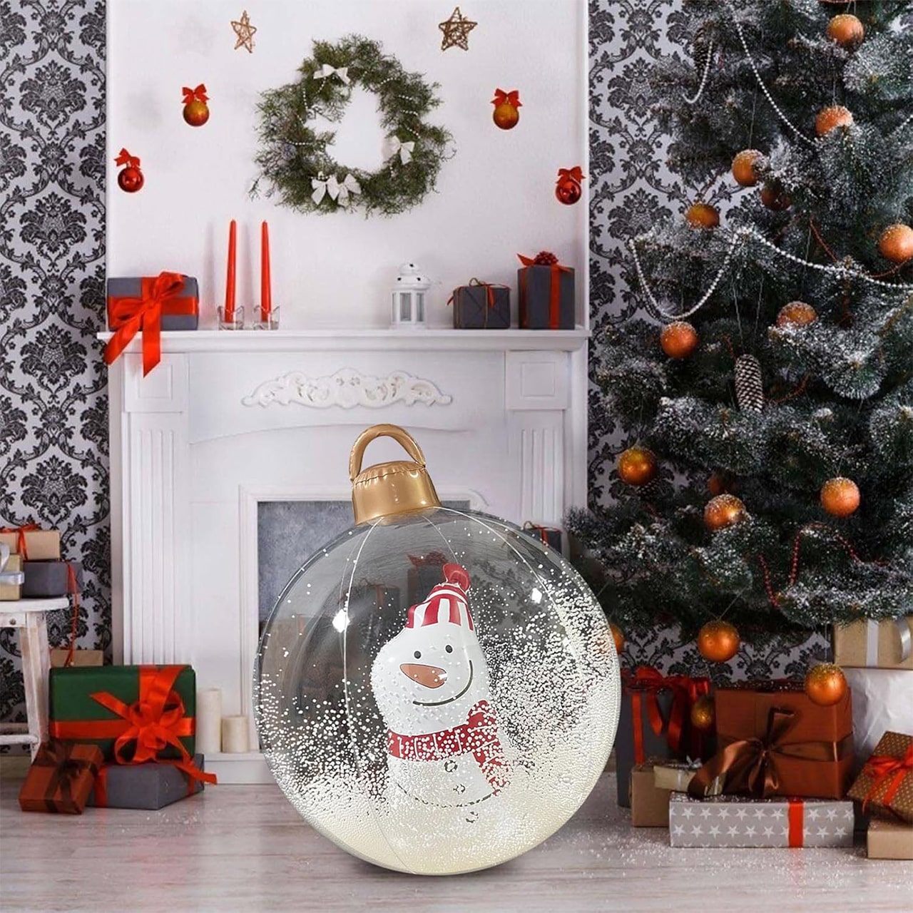 GlowySnowy, bombka świąteczna z motywem bałwanka i światłem - Image 4