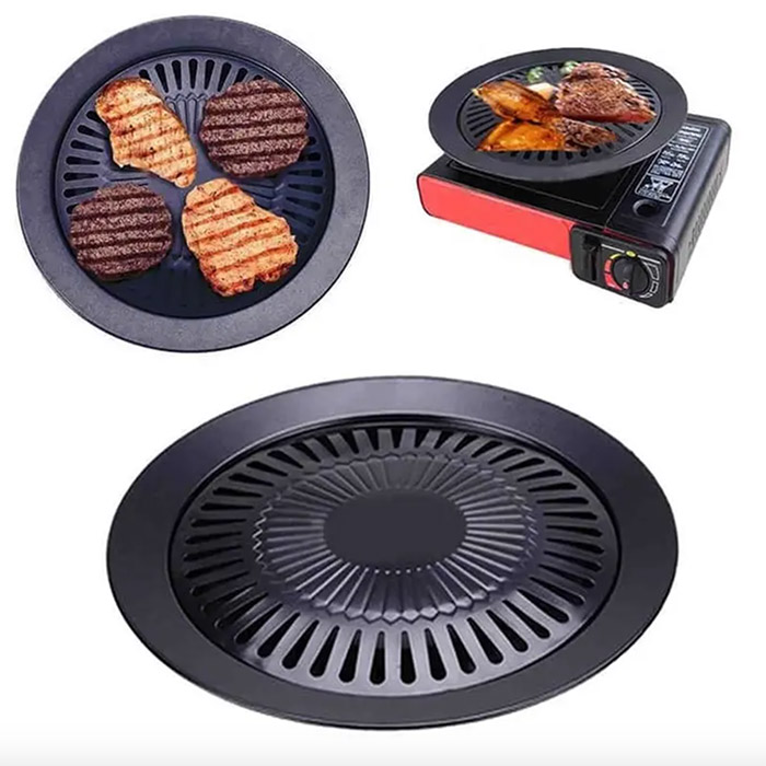 GrillPan, płyta grillowa, którą można używać na zewnątrz lub wewnątrz