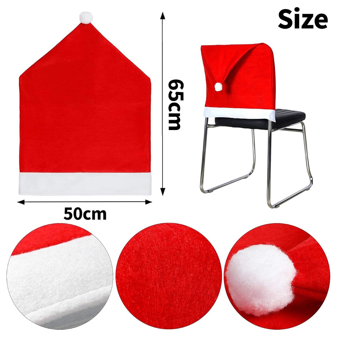 HatBundle – podkładki świąteczne, 20 szt. + pokrowce na krzesła, 4 szt. - Image 4