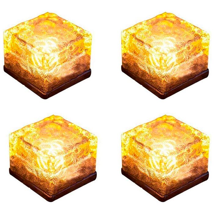 IceCubeLights, solarne lampy ogrodowe w kształcie sześcianu (2 szt.)