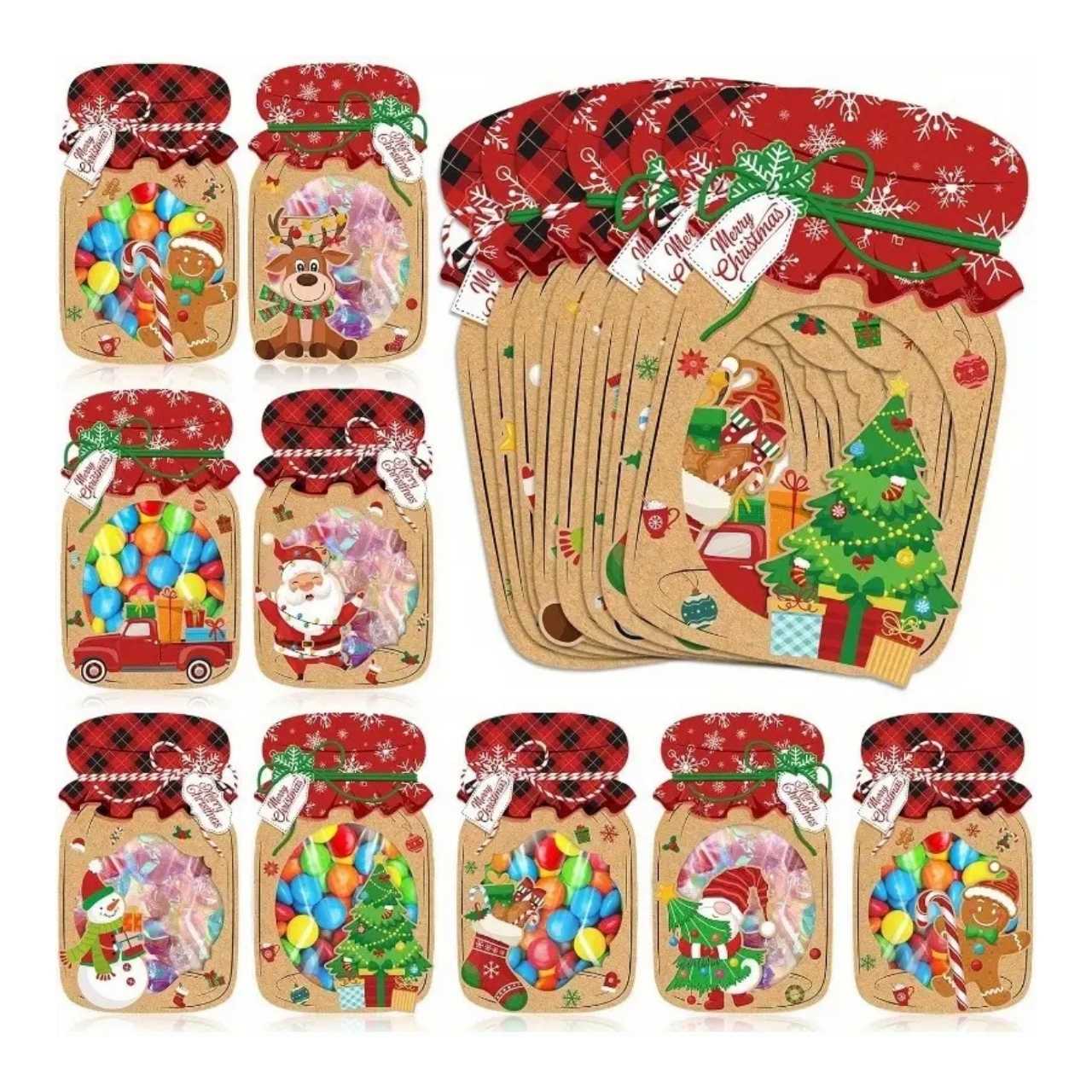 JarGifts, Zestaw Kart Podarunkowych na Boże Narodzenie (48 szt.) - Image 1