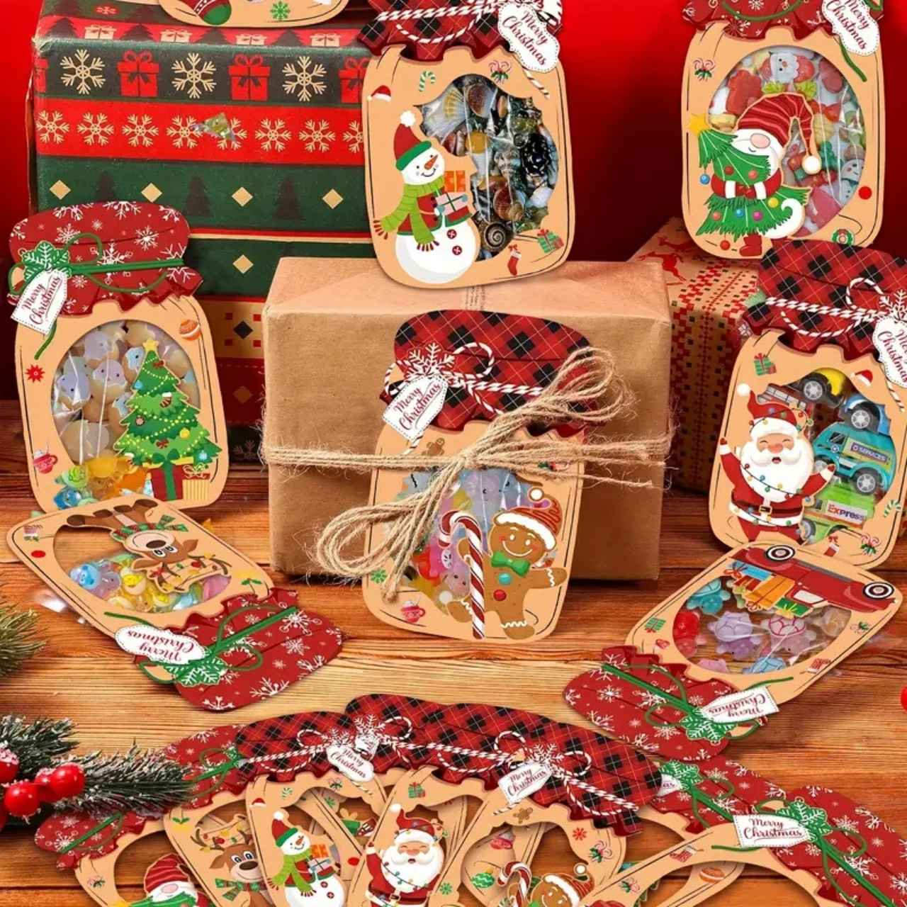 JarGifts, Zestaw Kart Podarunkowych na Boże Narodzenie (48 szt.) - Image 6