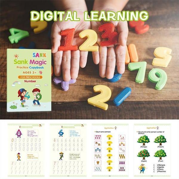 KidBook – 4 zeszyty ćwiczeń z magicznym znikającym długopisem - Image 6