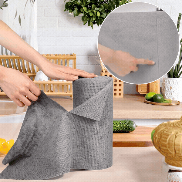 Ściereczki z mikrofibry do sprzątania w rolce (30 sztuk), KitchRoll - Image 1