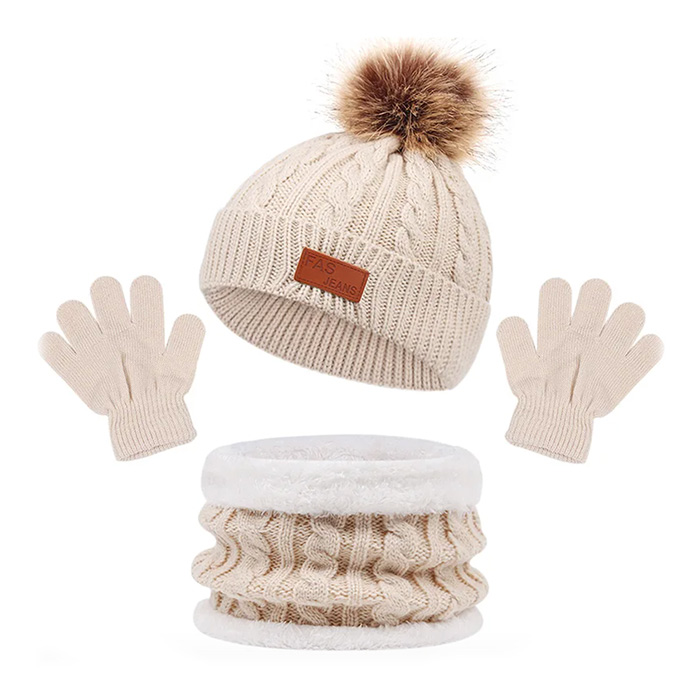KnittSet, ciepły zimowy zestaw dla dzieci