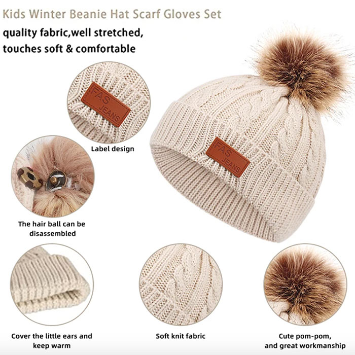 KnittSet, ciepły zimowy zestaw dla dzieci - Image 5
