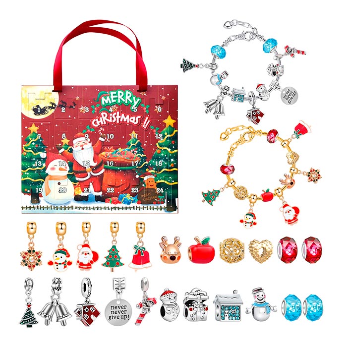 MerryChristmas, kalendarz adwentowy z zawieszkami na bransoletkę - Image 1