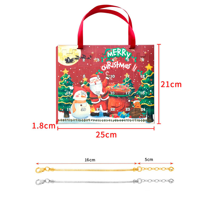 MerryChristmas, kalendarz adwentowy z zawieszkami na bransoletkę - Image 2