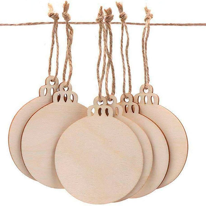 Ornamenty, drewniane ozdoby świąteczne, które samodzielnie tworzysz (30 sztuk) - Image 3