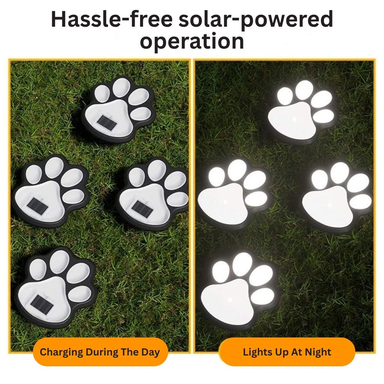 Solarne lampki LED w kształcie łapek, Paws - Image 7
