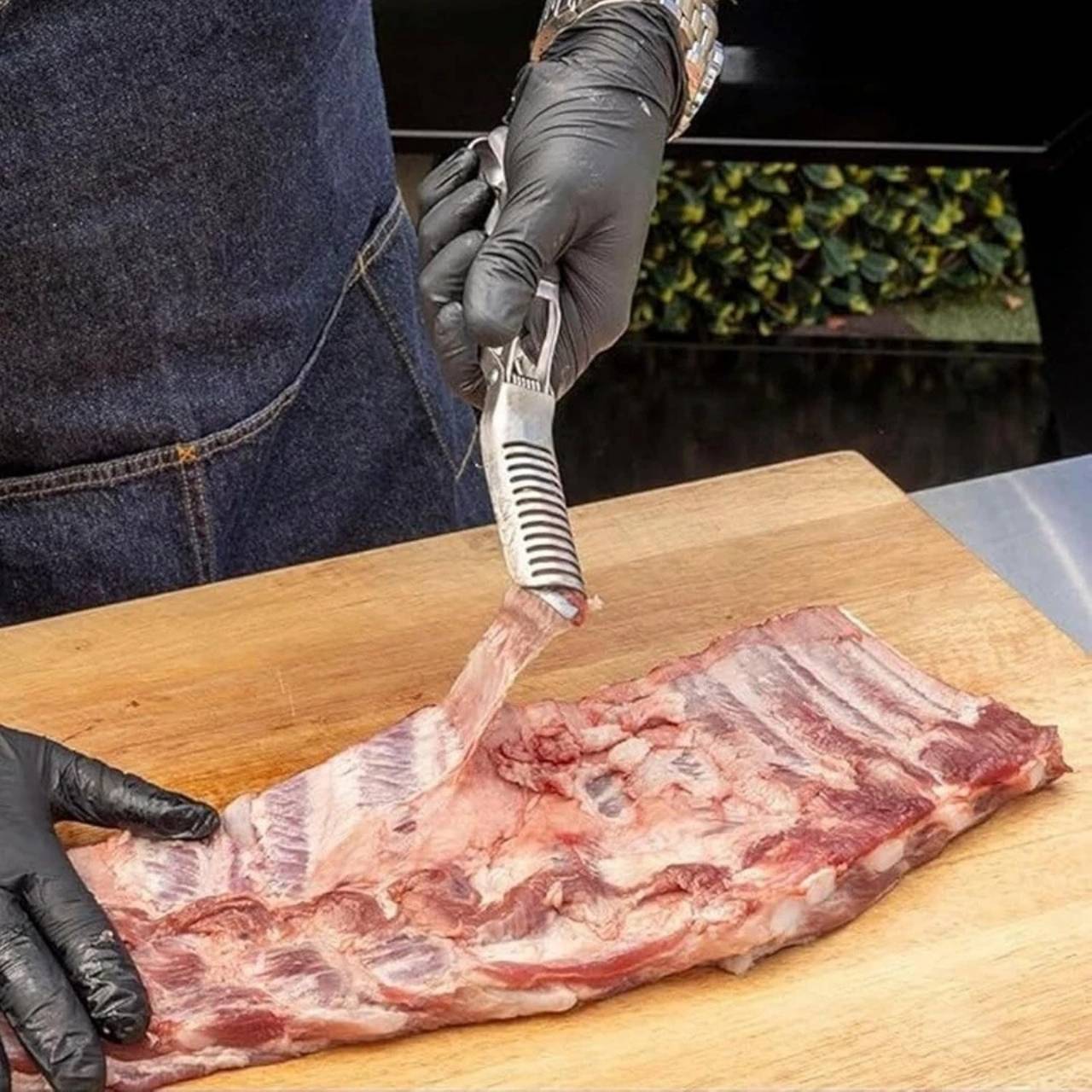 RibRemover, narzędzie do usuwania błony z żeber z dołączoną szczoteczką do czyszczenia - Image 3