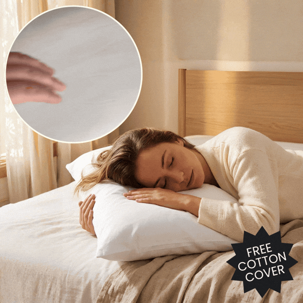 Ergonomiczna poduszka + darmowa bawełniana poszewka, SetComfy - Image 1