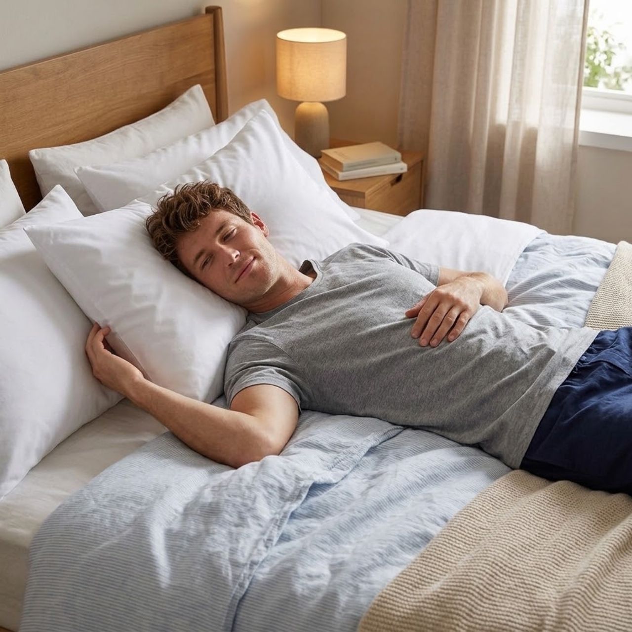 Ergonomiczna poduszka + darmowa bawełniana poszewka, SetComfy - Image 6