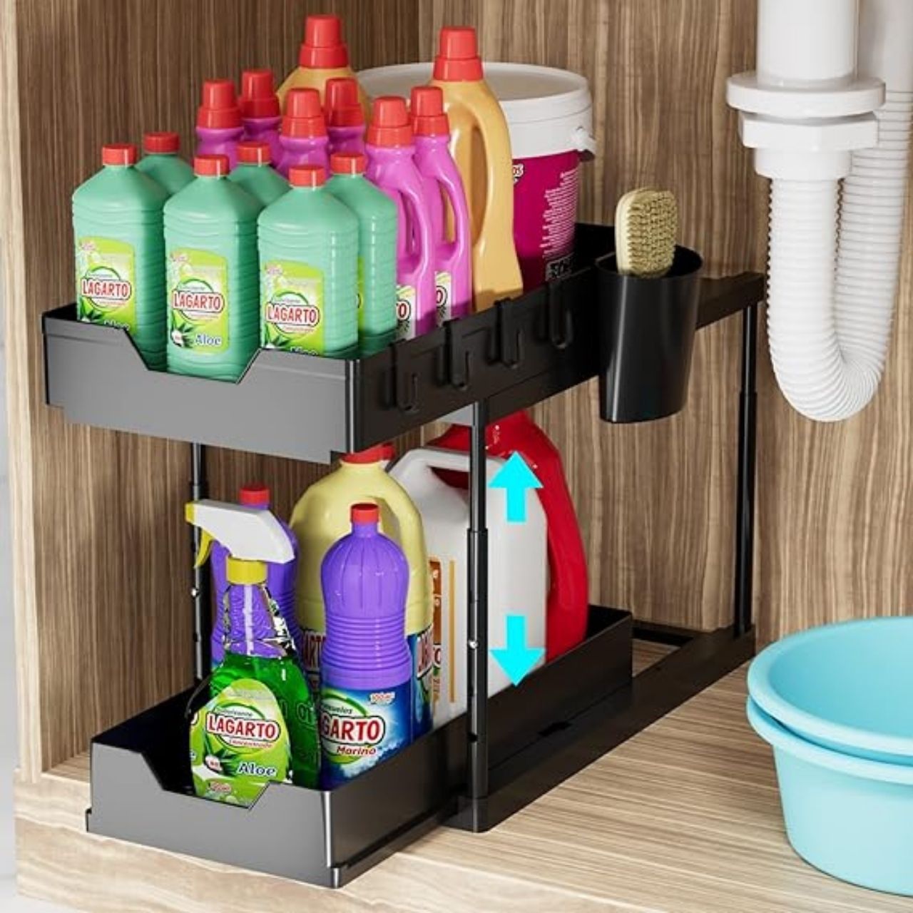 Shelfy, dwupoziomowa jednostka półkowa do organizacji - Image 3