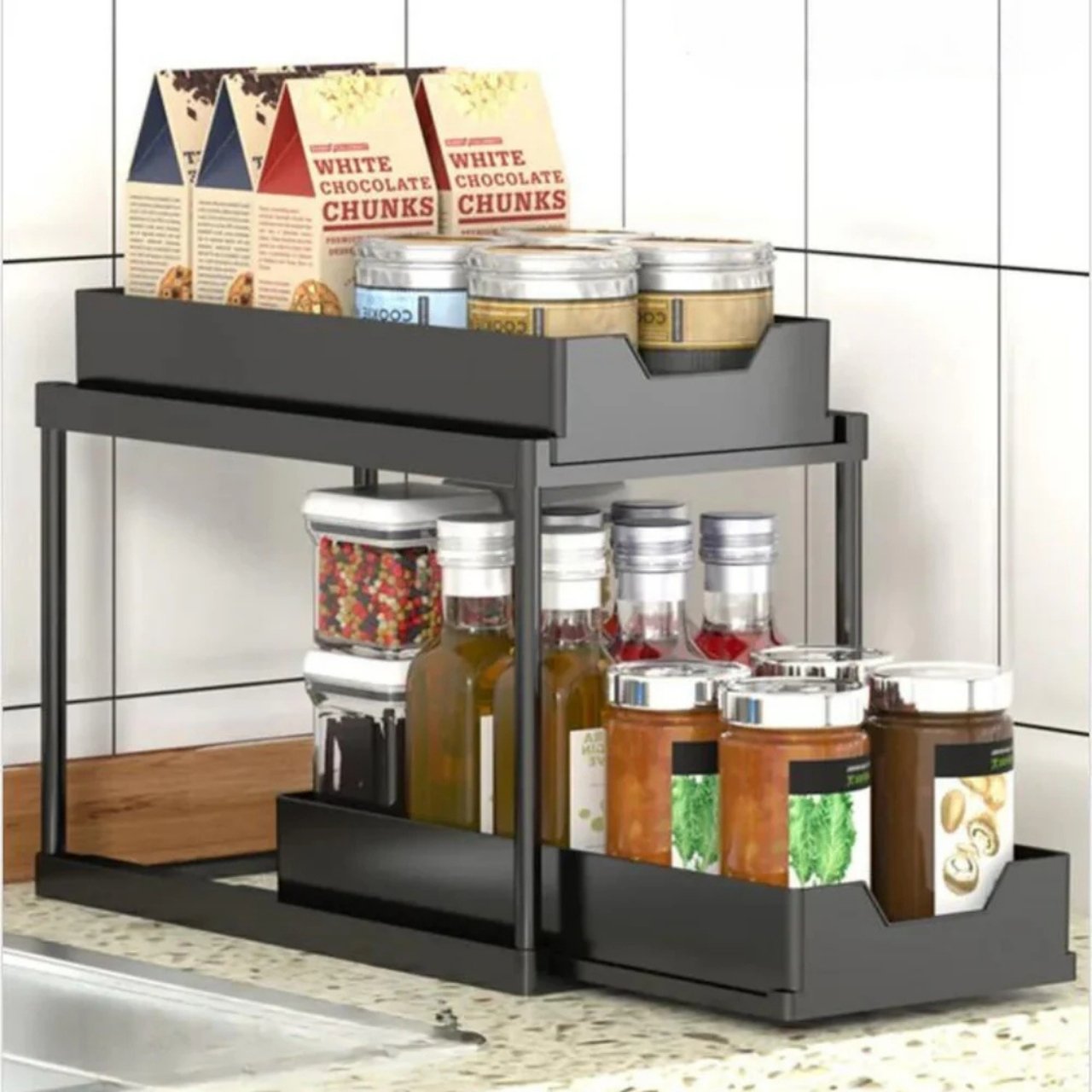Shelfy, dwupoziomowa jednostka półkowa do organizacji - Image 7