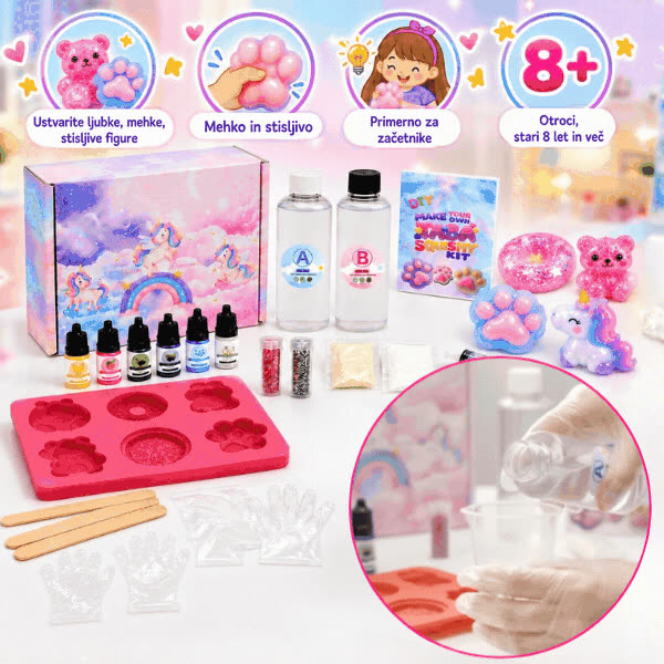 Zestaw do tworzenia figurek DIY, SquishyMaker - video