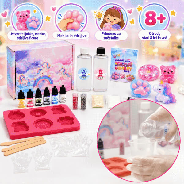 Zestaw do tworzenia figurek DIY, SquishyMaker - video