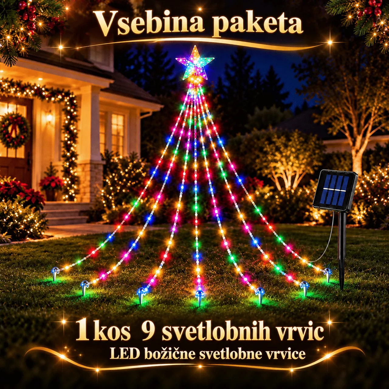 Świąteczne lampki z gwiazdą, Starsy - Image 2
