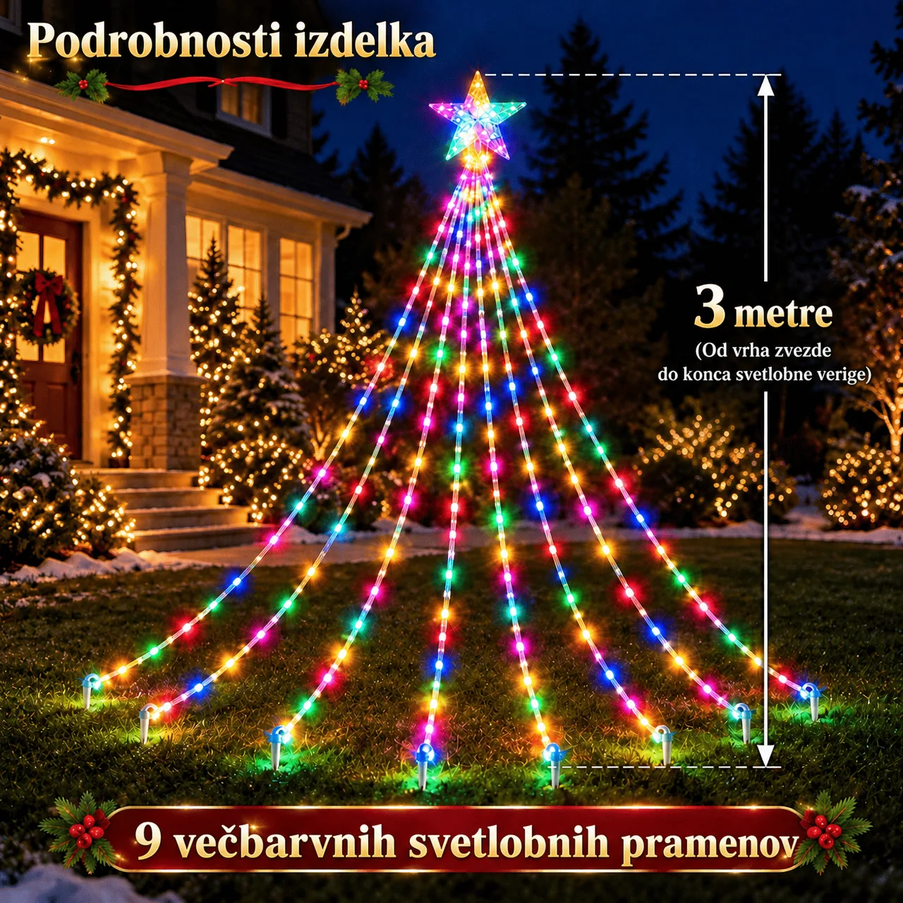 Świąteczne lampki z gwiazdą, Starsy - Image 3
