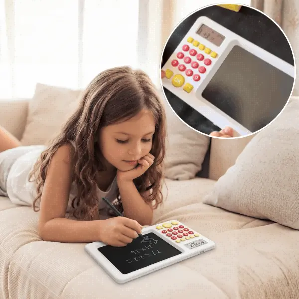Tablet edukacyjny 2 w 1 z kalkulatorem dla dzieci, TrainMath - Image 1