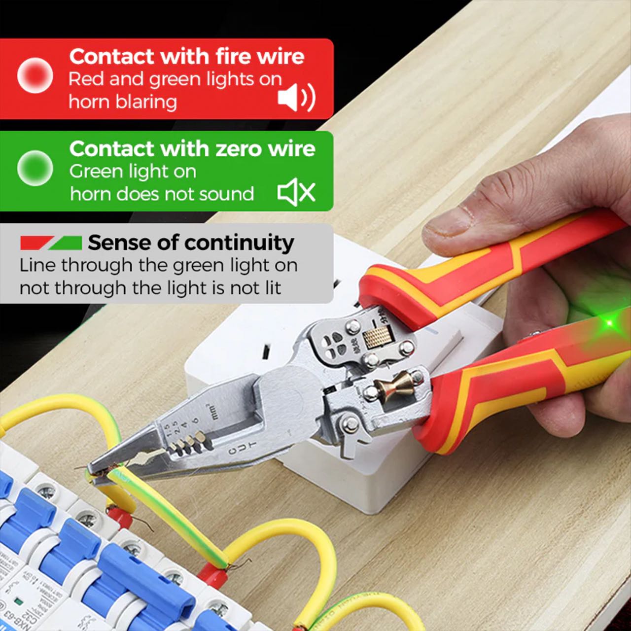 VoltagePliers, uniwersalne szczypce do pracy elektrycznej z miernikiem napięcia - Image 3