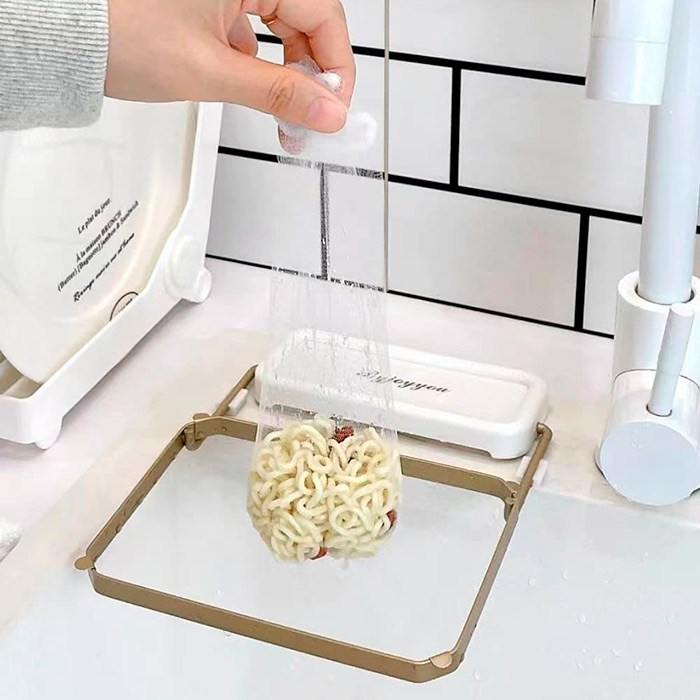 WasteStrainer, uchwyt z siatką do umieszczenia na zlewie kuchennym - Image 5