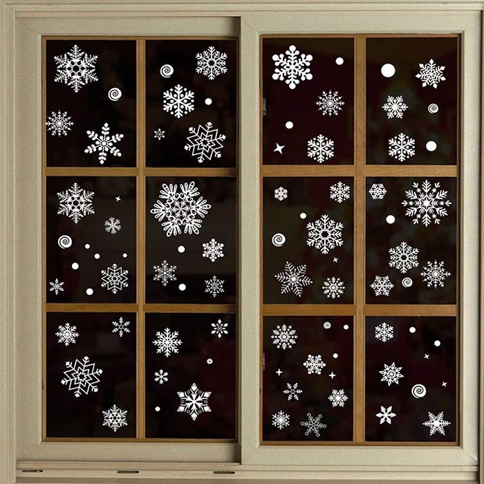 Świąteczne naklejki na okna, WindowStickers (97 sztuk) - Image 1
