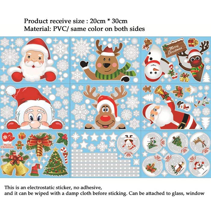 Świąteczne naklejki na okna, WindowStickers (97 sztuk) - Image 5